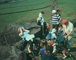 Walkers on hill top