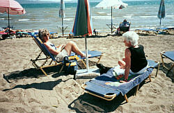 On the beach